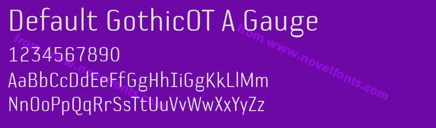 Default GothicOT A GaugePreview Default GothicOT A GaugePreview