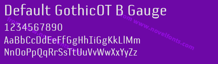 Default GothicOT B GaugePreview Default GothicOT B GaugePreview
