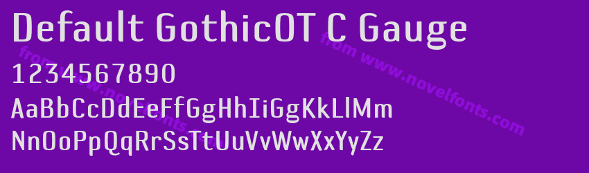 Default GothicOT C GaugePreview Default GothicOT C GaugePreview