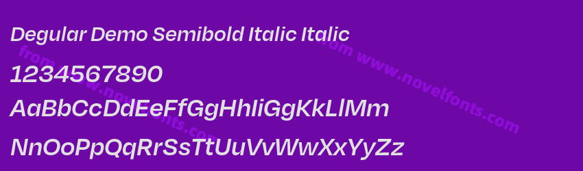 Degular Demo Semibold Italic ItalicPreview