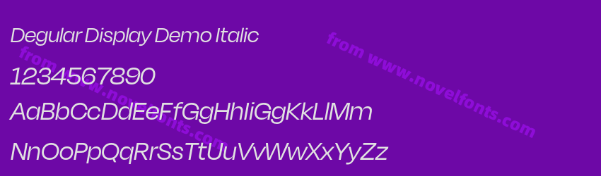 Degular Display Demo ItalicPreview