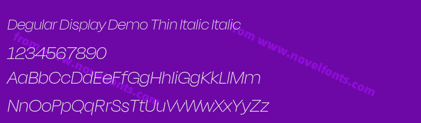 Degular Display Demo Thin Italic ItalicPreview Degular Display Demo Thin Italic ItalicPreview