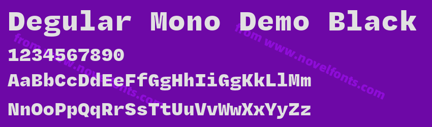 Degular Mono Demo BlackPreview