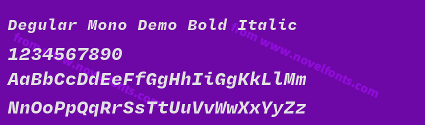 Degular Mono Demo Bold ItalicPreview Degular Mono Demo Bold ItalicPreview
