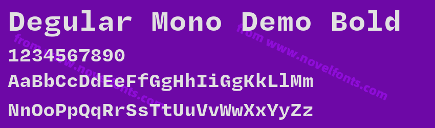 Degular Mono Demo BoldPreview Degular Mono Demo BoldPreview
