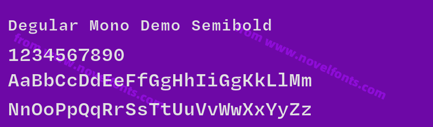 Degular Mono Demo SemiboldPreview Degular Mono Demo SemiboldPreview
