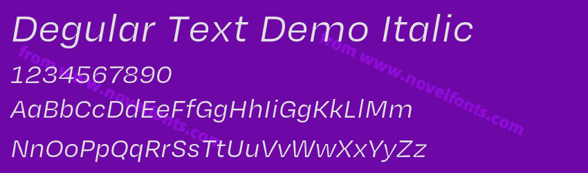 Degular Text Demo ItalicPreview Degular Text Demo ItalicPreview