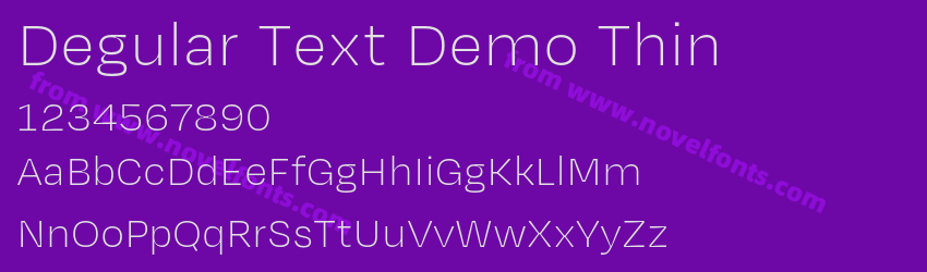 Degular Text Demo ThinPreview