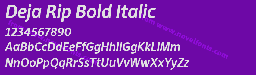 Deja Rip Bold ItalicPreview Deja Rip Bold ItalicPreview