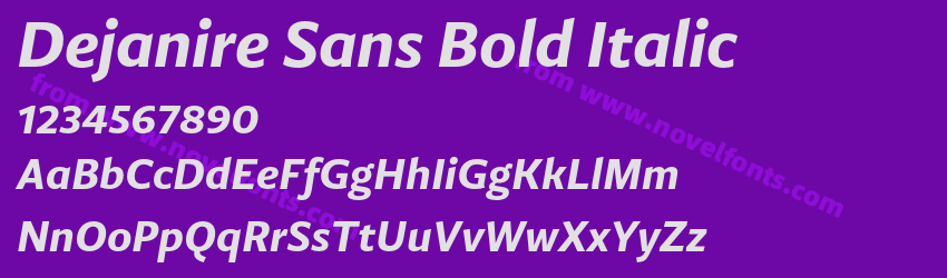 Dejanire Sans Bold ItalicPreview Dejanire Sans Bold ItalicPreview