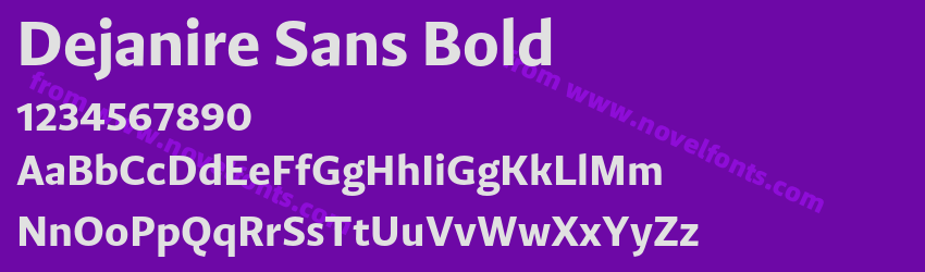 Dejanire Sans BoldPreview Dejanire Sans BoldPreview
