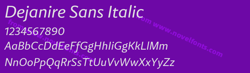 Dejanire Sans ItalicPreview Dejanire Sans ItalicPreview