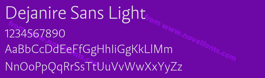 Dejanire Sans LightPreview Dejanire Sans LightPreview