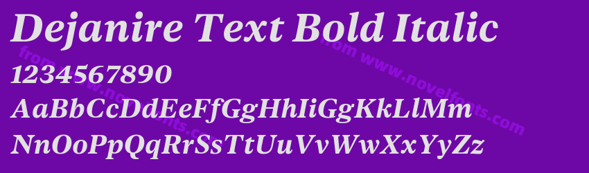 Dejanire Text Bold ItalicPreview Dejanire Text Bold ItalicPreview