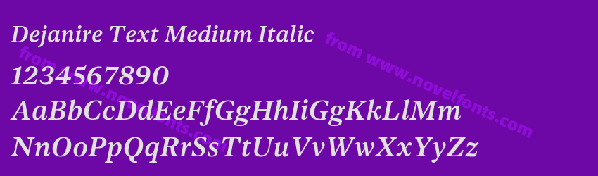 Dejanire Text Medium ItalicPreview Dejanire Text Medium ItalicPreview
