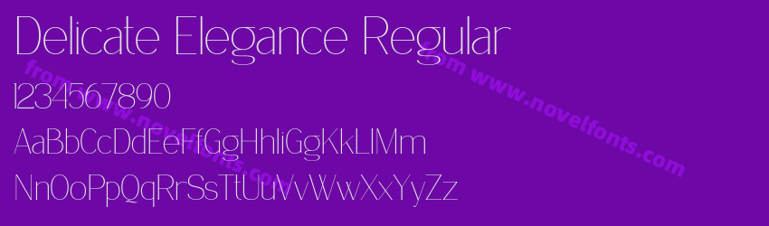 Delicate Elegance RegularPreview Delicate Elegance RegularPreview