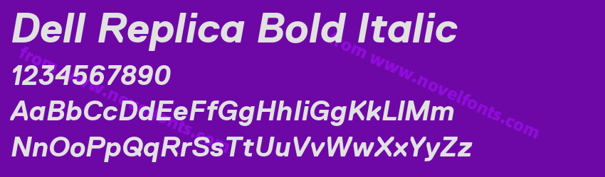 Dell Replica Bold ItalicPreview Dell Replica Bold ItalicPreview
