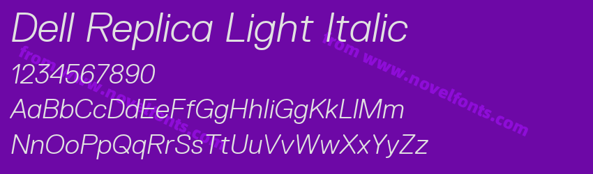 Dell Replica Light ItalicPreview