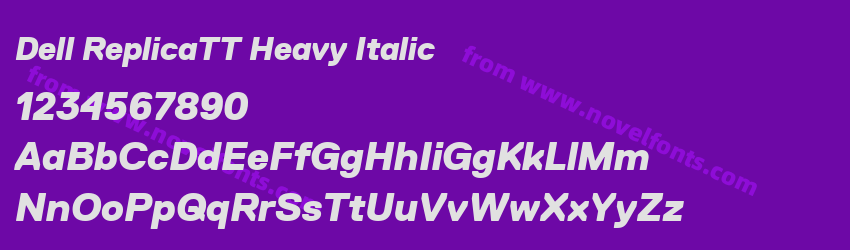 Dell ReplicaTT Heavy ItalicPreview Dell ReplicaTT Heavy ItalicPreview