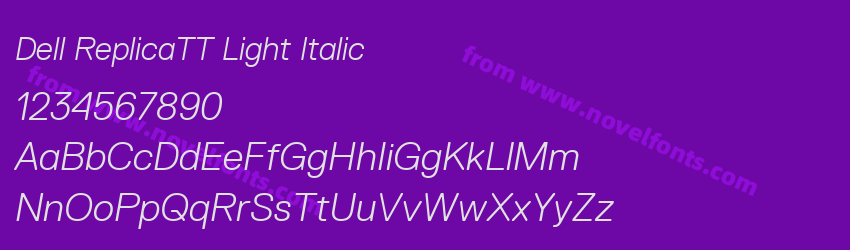 Dell ReplicaTT Light ItalicPreview Dell ReplicaTT Light ItalicPreview
