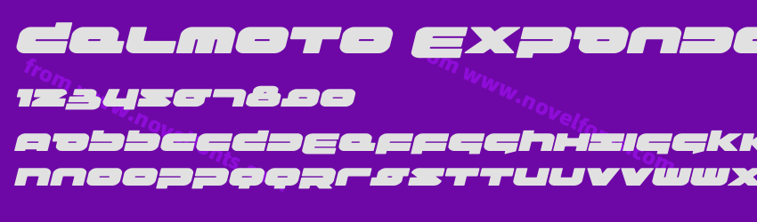 Delmoto Expanded ItalicPreview Delmoto Expanded ItalicPreview