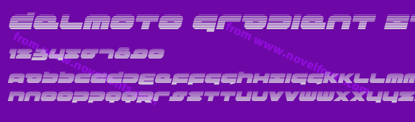 Delmoto Gradient ItalicPreview Delmoto Gradient ItalicPreview