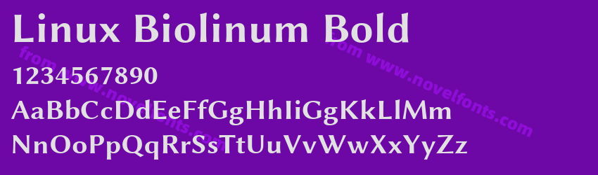 Linux Biolinum BoldPreview