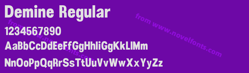 Demine RegularPreview Demine RegularPreview