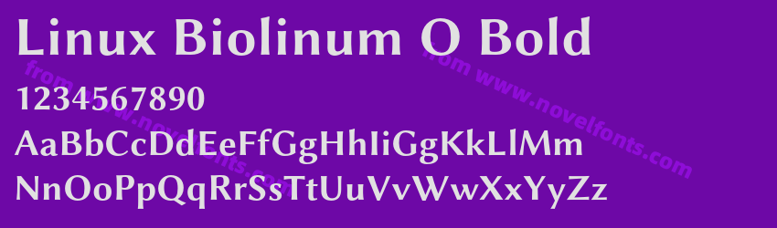 Linux Biolinum O BoldPreview