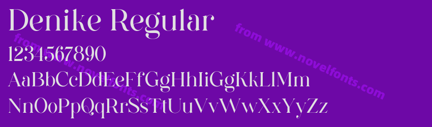 Denike RegularPreview Denike RegularPreview