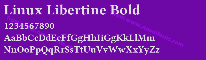 Linux Libertine BoldPreview