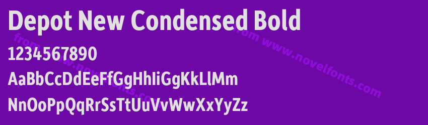 Depot New Condensed BoldPreview