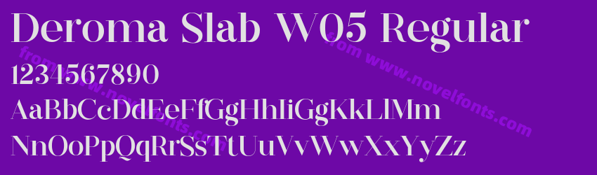 Deroma Slab W05 RegularPreview