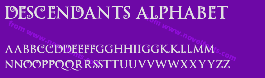 Descendants AlphabetPreview