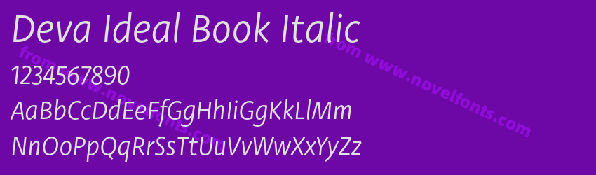 Deva Ideal Book ItalicPreview