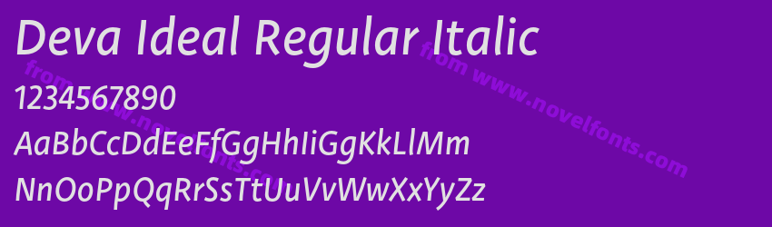 Deva Ideal Regular ItalicPreview
