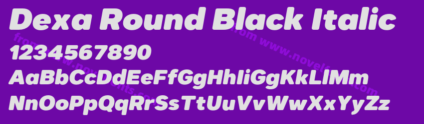 Dexa Round Black ItalicPreview