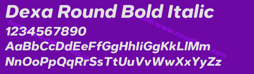 Dexa Round Bold ItalicPreview Dexa Round Bold ItalicPreview