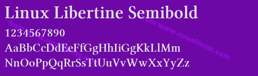 Linux Libertine SemiboldPreview