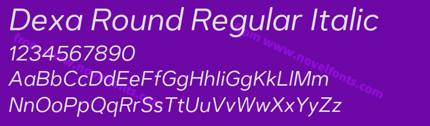 Dexa Round Regular ItalicPreview