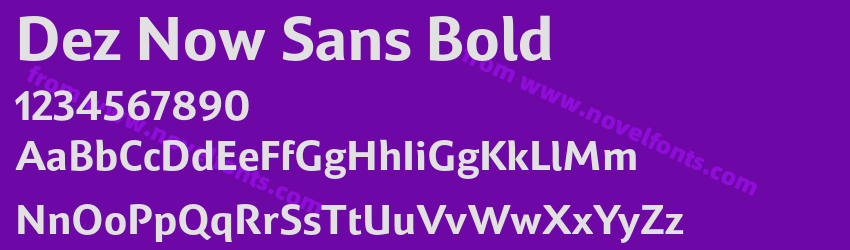 Dez Now Sans BoldPreview Dez Now Sans BoldPreview