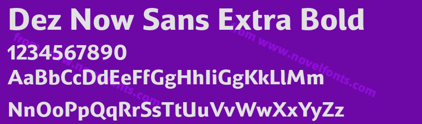 Dez Now Sans Extra BoldPreview