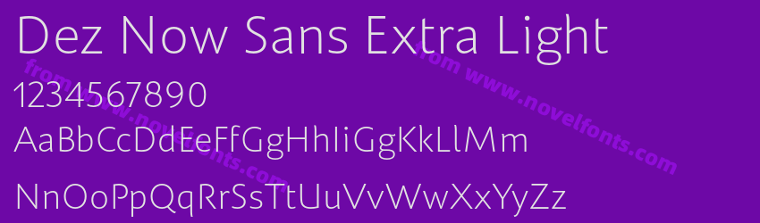 Dez Now Sans Extra LightPreview