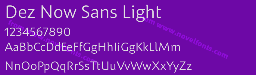 Dez Now Sans LightPreview Dez Now Sans LightPreview