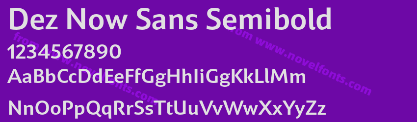 Dez Now Sans SemiboldPreview