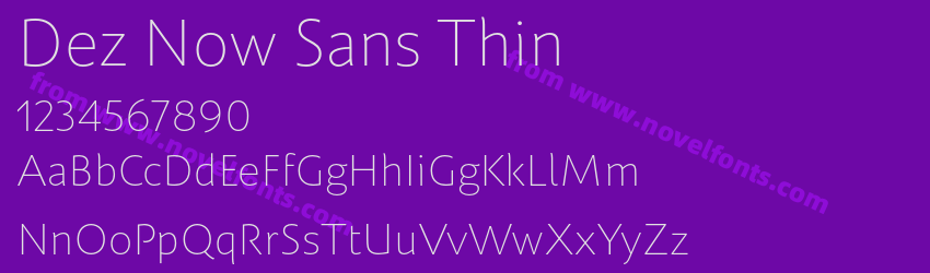 Dez Now Sans ThinPreview Dez Now Sans ThinPreview