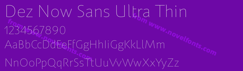 Dez Now Sans Ultra ThinPreview