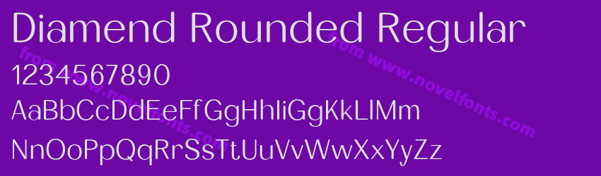 Diamend Rounded RegularPreview Diamend Rounded RegularPreview