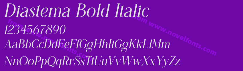 Diastema Bold ItalicPreview Diastema Bold ItalicPreview