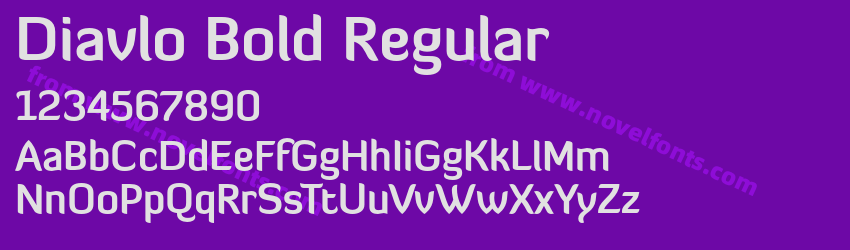 Diavlo Bold RegularPreview Diavlo Bold RegularPreview